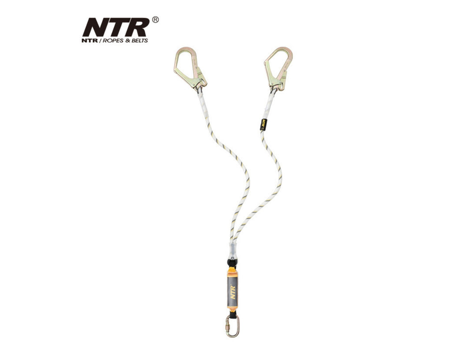 2M TWO-HOOK LANYARD WITH ENERGY ABSORBERS (KB02)