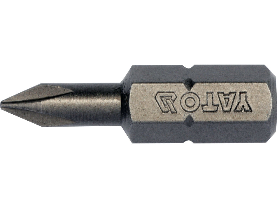 1/4 ZOLL KREUZSCHLITZ-SCHRAUBENDREHERBITS 25MM PH0 10 STÜCK