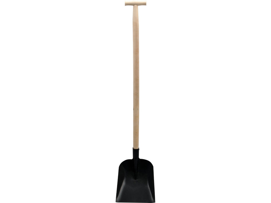 PERIPLUS Sand Shovel, 110 cm, Lacquered Steel Blade & Hardwood T-Handle