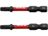 1/4 ZOLL 50 MM TORX-SCHLAGSCHRAUBERBITS 2-TEILIGES SET