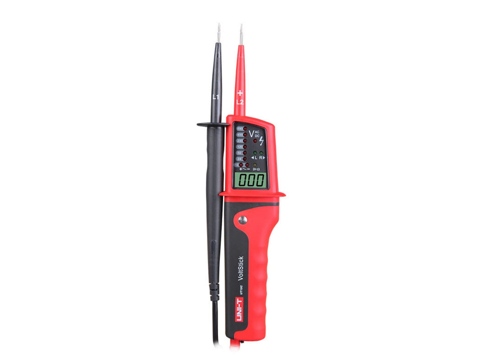 UNI-T Two-Pole Voltage & Continuity Tester, 12-690 V, IP65, LCD – UT15C