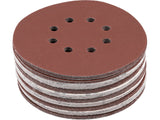 HOOK-AND-LOOP ABRASIVE DISC 8 HOLES 150MM 50PCS P40-240