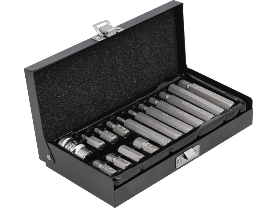 15-PIECE HEX SCREWDRIVER BIT AND ADAPTER SET