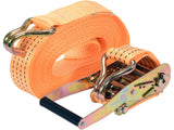 VOREL Ratchet Tie-Down Straps, 2 pcs, 6/8/10/12 m x 50 mm, 2000/4000 daN, for Securing Cargo