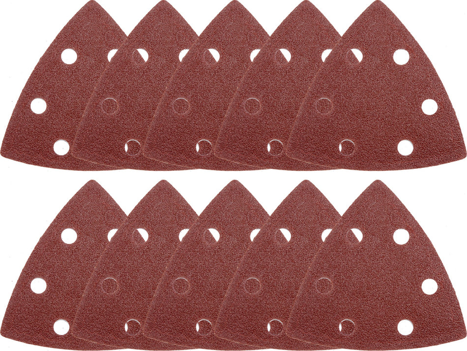 YATO Oszillations-Multitool Dreieck-Schleifblätter, 10 Stk., 90 mm, K80, für Holz & Metall – YT-34690