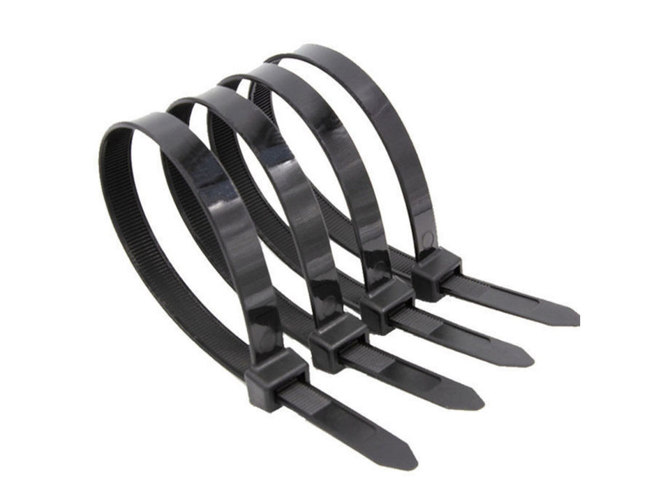 SELF-LOCKING NYLON CABLE TIES - 100 PIECES