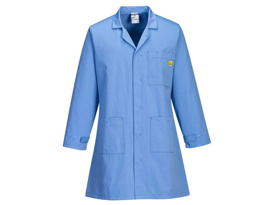 Portwest Antistatischer ESD-Kittel, EN 1149-5 / EN 61340-5-1 – AS10