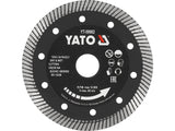 YATO Turbo Diamond Cutting Blade for Hard Porcelain Tiles, 115/125/230 mm