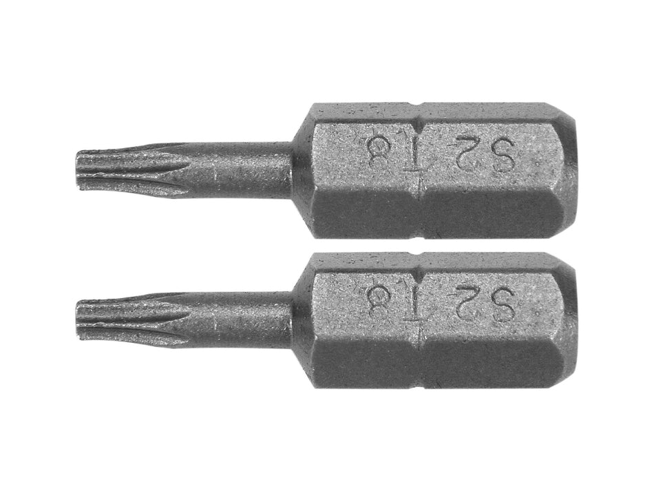 2-PIECE 1/4 INCH TORX T8 SCREWDRIVER BIT SET 25MM