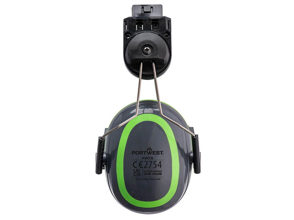 Portwest Kapselgehörschutz, HV Extreme Low, zum Anstecken für Endurance & Height Endurance Helme – PW75