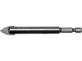GLASS AND TILE DRILL WITH HEX SHANK 3-12MM