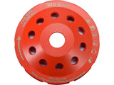 YATO Single-Row Diamond Grinding Cup Wheel for Concrete & Stone, M14, 125/180 mm