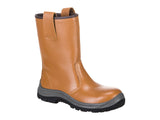 Portwest Leder-Sicherheitsstiefel mit Zehenkappe und Zwischensohle aus Stahl, S1P HRO SRC CI – FW06