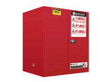 FLAMMABLE LIQUID & CHEMICAL SAFETY STORAGE CABINET 23GAL/87L - YELLOW/RED/BLUE