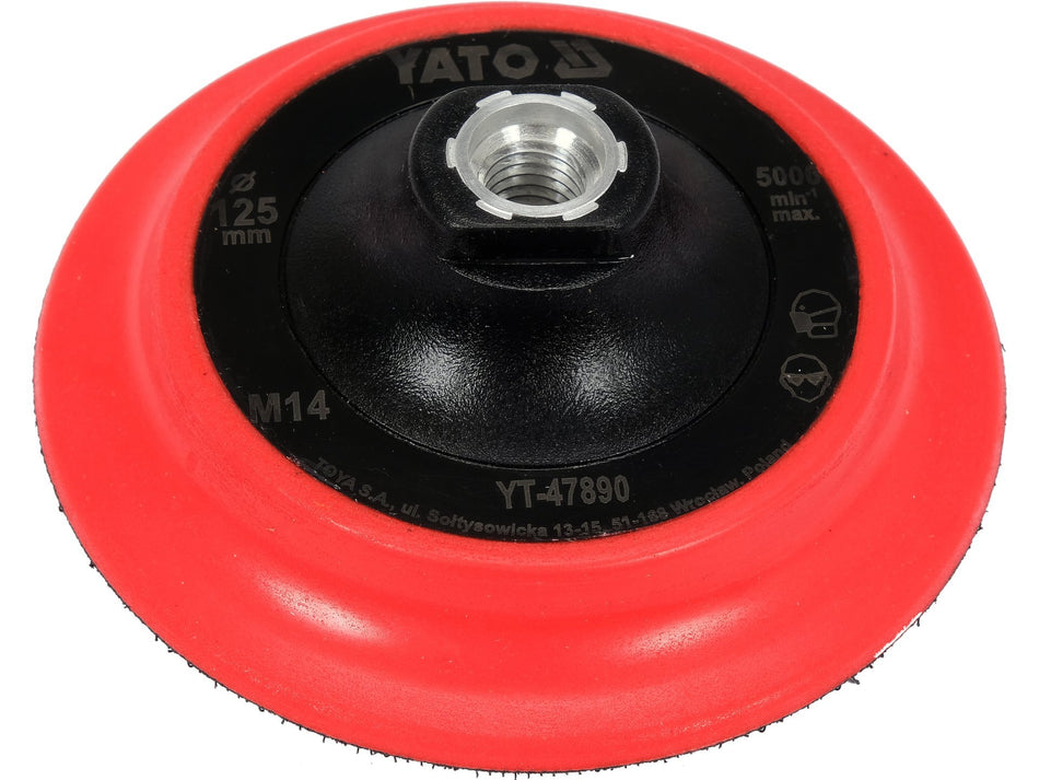 YATO tépőzáras csiszolótalp, M14, 75/125 mm