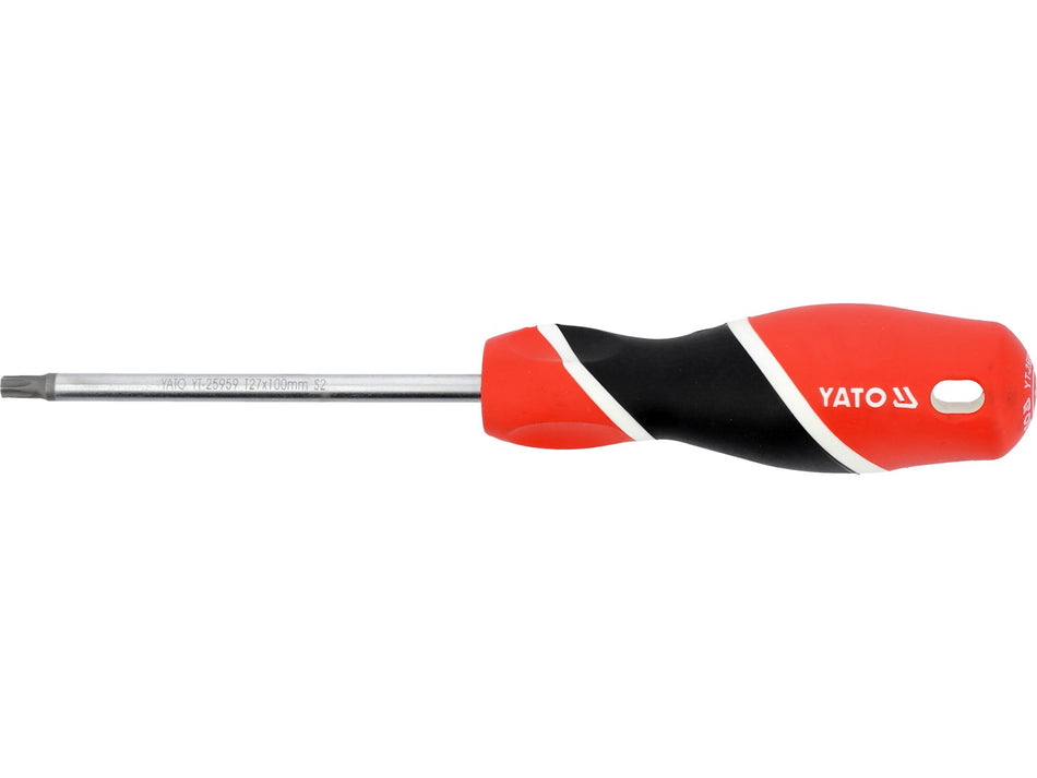YATO Torx Security Screwdriver, S2 Steel, Hardened Sandblasted Tip, T7 - T40