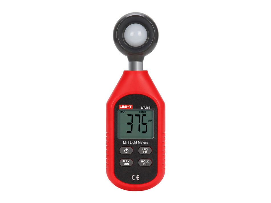 UNI-T Mini-Luxmeter, 0-199900 Lux/0-18500 FC, Max/Min & Data Hold – UT383