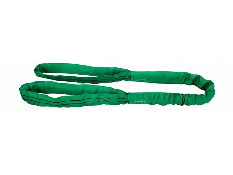 ZYT Double Eye Lifting Sling, 2,000 kg, Green, 7:1 Safety Factor – R02-02