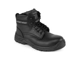 Portwest Sicherheits-Knöchelstiefel, Nicht-metallisches vollnarbiges Leder S3S SR PU/TPU-Laufsohle – FC11
