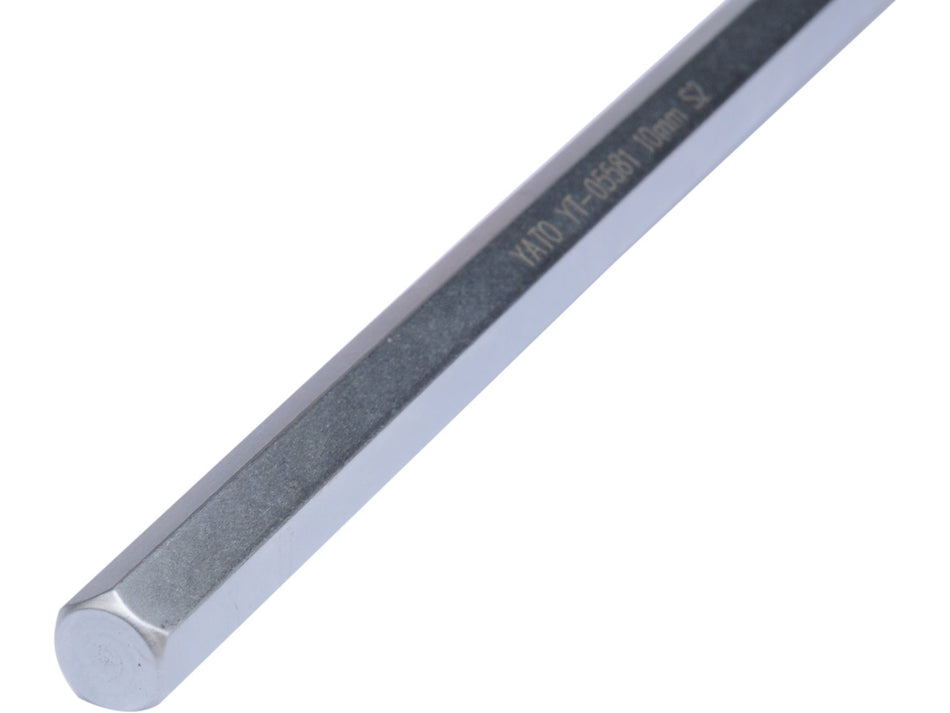 YATO T-Handle Hex Key, S2 Steel Mandrel, Plastic Handle for Workshops, 2.5-10 mm