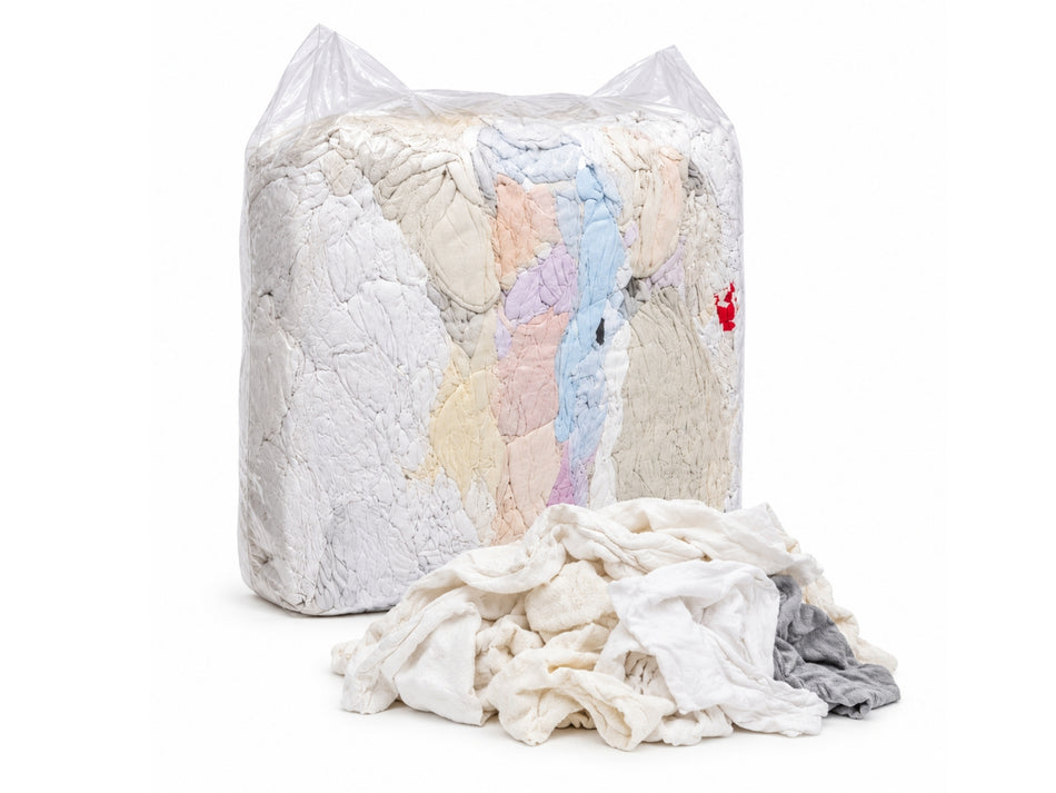 PERIPLUS Putzlappen aus weißer Baumwolle, 50 × 70 cm, 10 kg, zur Aufnahme von Öl und Wasser