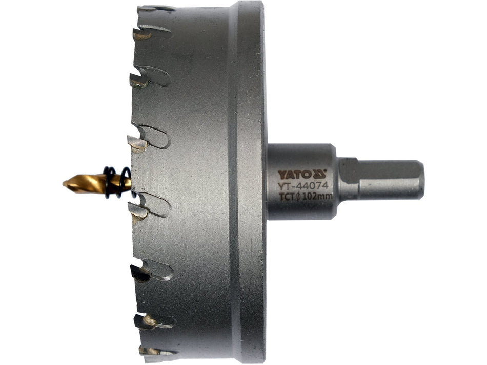 YATO TCT Hole Saw for Metal, 16-102 mm