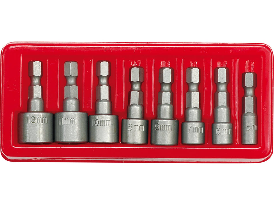 8-PIECE 1/4 INCH HEX SOCKET BIT SET 60MM