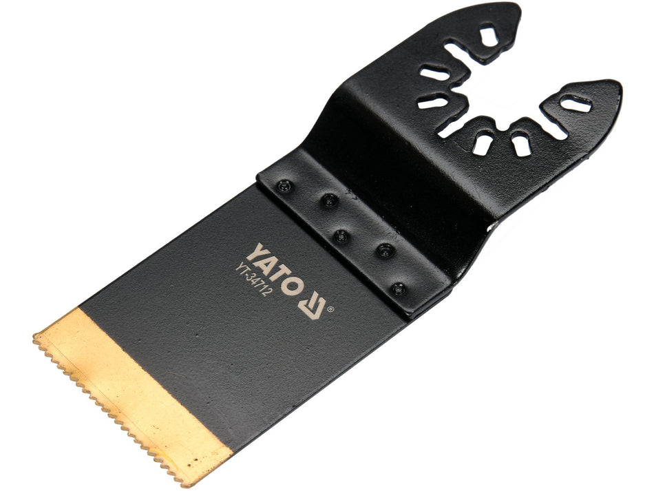 YATO BiM-TiN Sägeblatt, 40 x 34 mm, titan-nitridbeschichtete Zähne, für Metall & Hartholz – YT-34712
