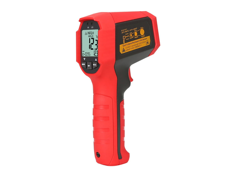 UNI-T Infrared Thermometer, -35-650 °C, 12:1, Dual Laser, IP65 – UT309C