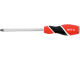 YATO Go-Through Phillips Screwdriver, PH3, CRV6150 Steel, for Hard Assembly Work, 150/200/250 mm