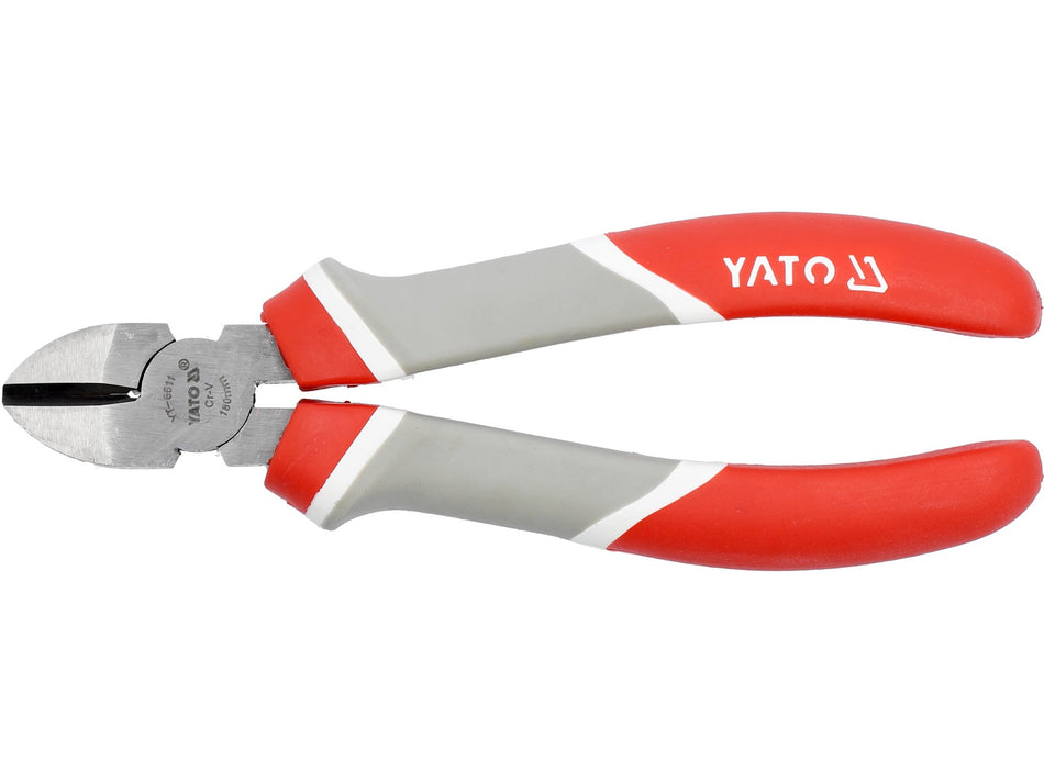 YATO Seitenschneider, 160/180 mm, CrV-Stahl, PP-Griffe