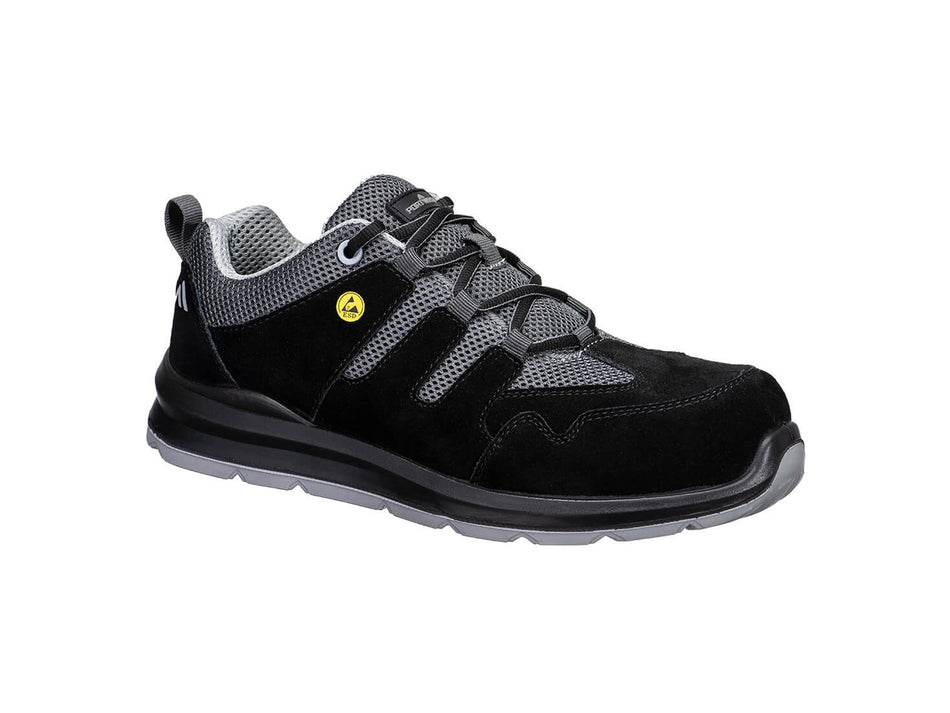 Portwest Safety Trainer S1 Composite Toe Cow Suede Leather ESD SR FO – FE07