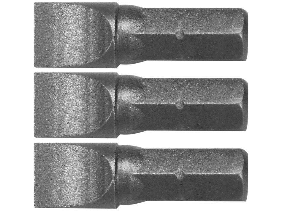 1/4 ZOLL SCHLITZSCHRAUBENDREHER-BITS 25MM 8MM 3 STK