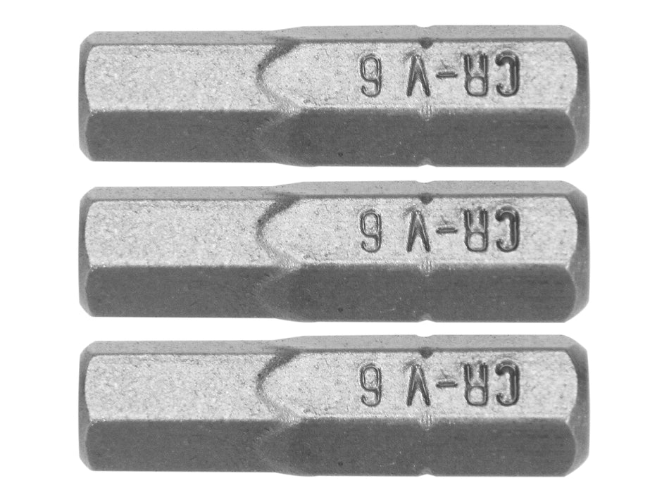 1/4 ZOLL SECHSKANT-SCHRAUBENDREHERBITS 25MM H6 3 STÜCK