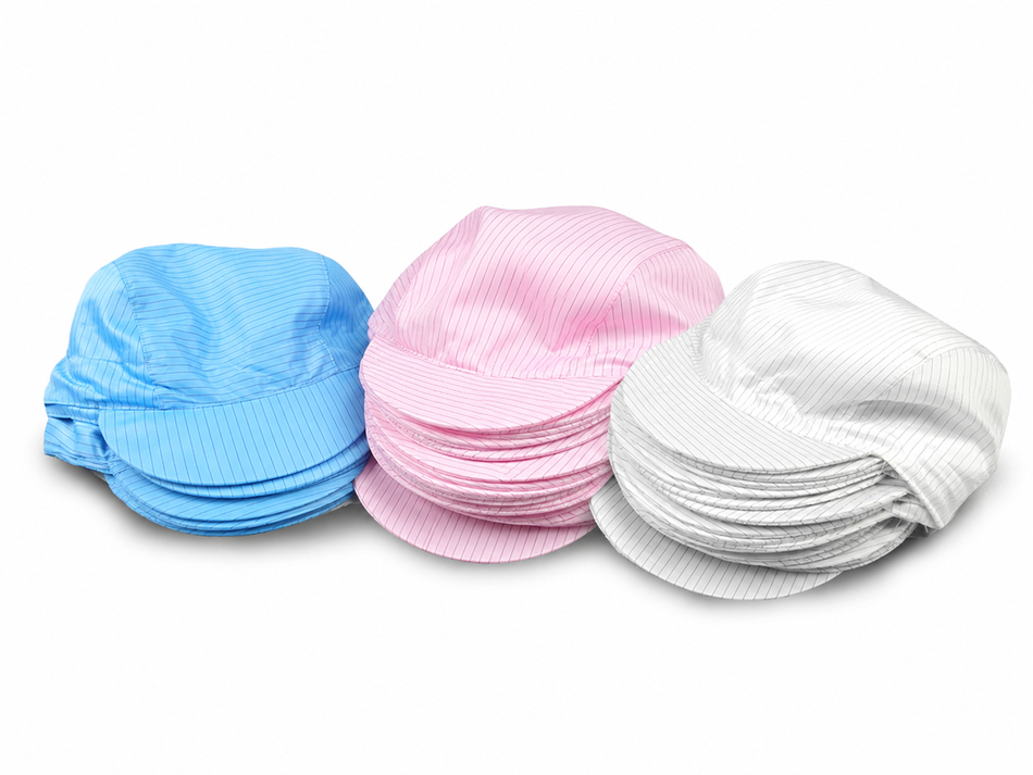 ANTISTATIC CAP - WHITE/BLUE/PINK