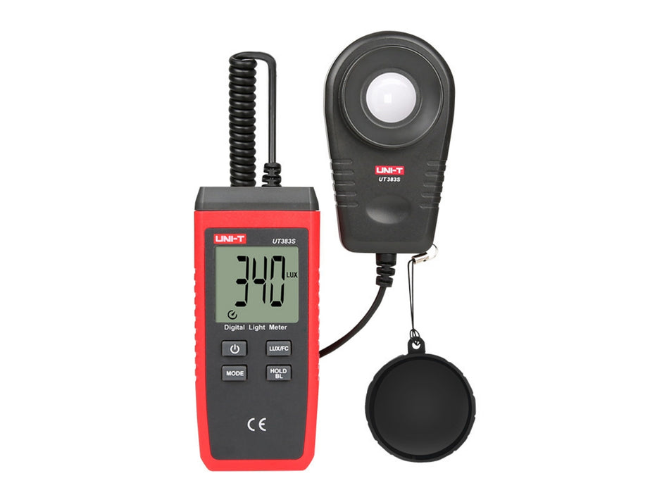 UNI-T Digitales Luxmeter, 0-199900 Lux, geteilter Sensor, Max/Min – UT383S