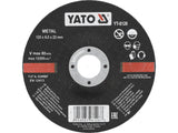 YATO Depressed-Centre Abrasive Metal Grinding Disc, 125x22 mm, 6.0 / 8.0 mm