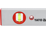 YATO Spirit Level, 400-1200 mm, 3 Vials, 1.5 mm Aluminium Profile, Shock-Resistant Body