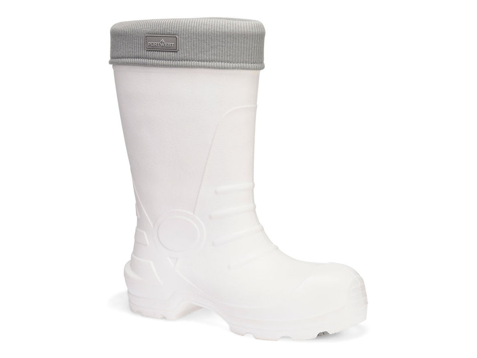 Portwest Sicherheits-Wellingtonstiefel S5S SR CI, EVA & Gummi, Zehenschutzkappe & Zwischensohle aus Verbundmaterial, Fleece-Futter, -30°C – FD80