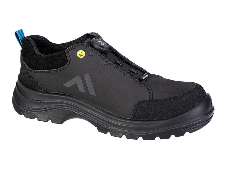 Portwest Safety Shoe Nubuck Low-Cut S3S ESD SR FO with Composite Toe Cap & Wire Lace System – FE03
