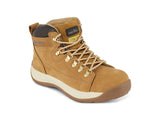 Portwest Sicherheitsstiefel SB HRO Stahlkappe Nubukleder Mid-Cut mit Gummi-Laufsohle & atmungsaktivem Mesh-Futter – FW31