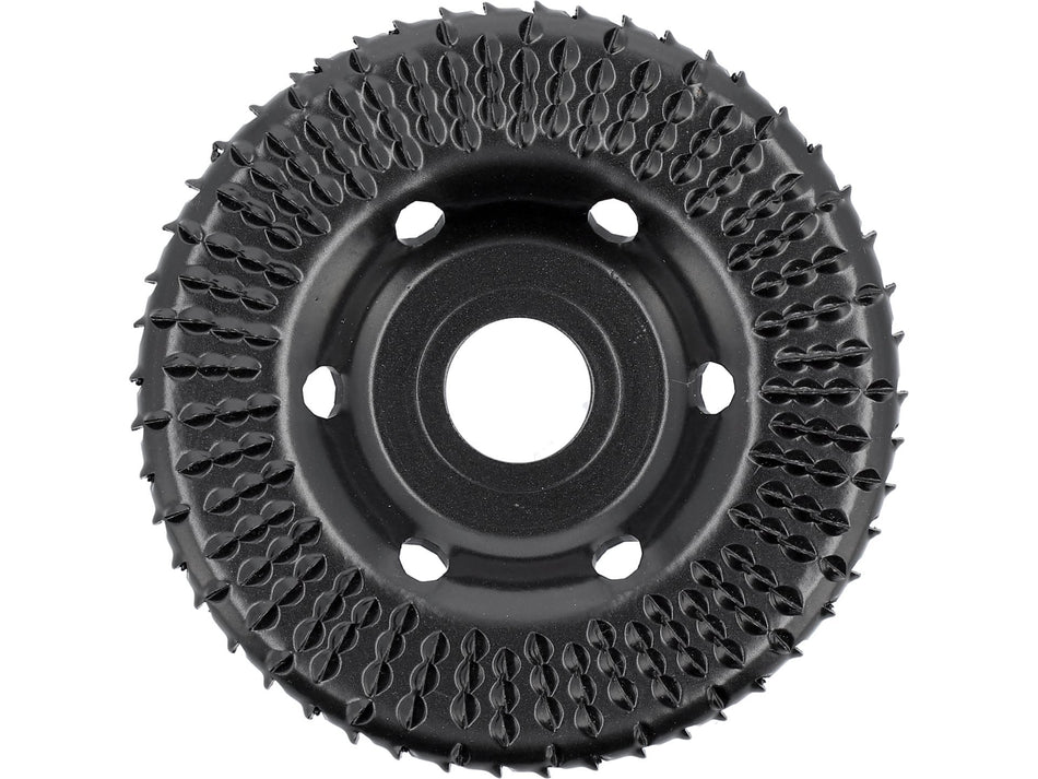 YATO Milling Rasp Wheel for Angle Grinders, Convex Profile 120x6 mm, Cut Grade 1/2