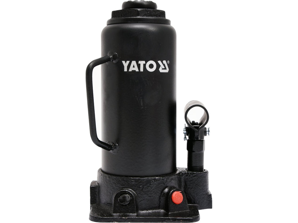 YATO Hydraulic Bottle Jack, 12 t, 230–465 mm Lifting Range, Precision Oil Flow Control – YT-17005