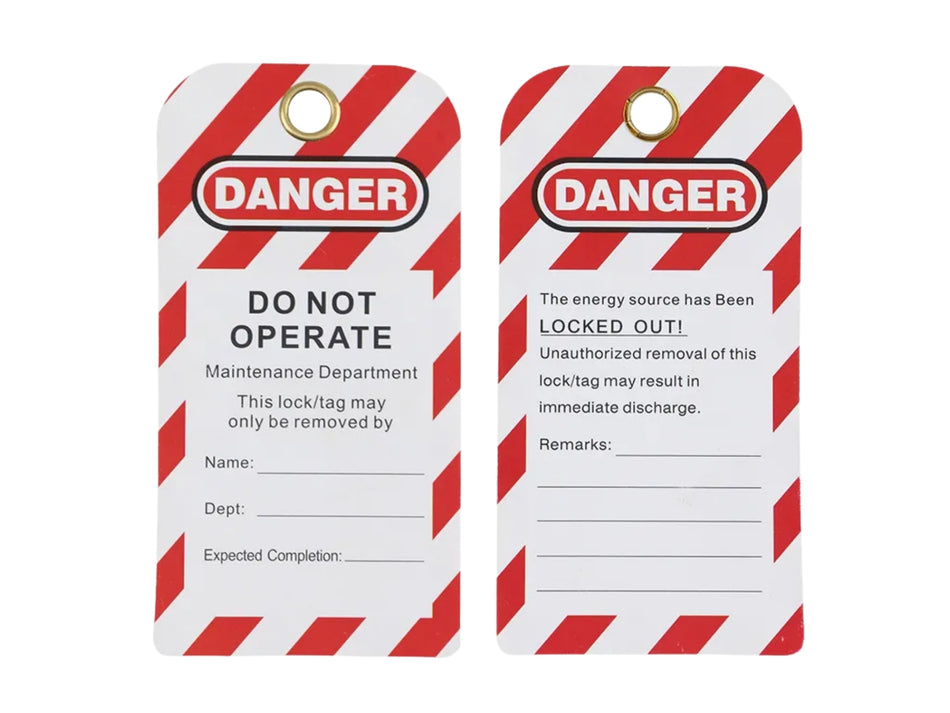 PROLOCKEY Reusable PVC Lockout Safety Tag, 75 × 146 mm – LT03-Z
