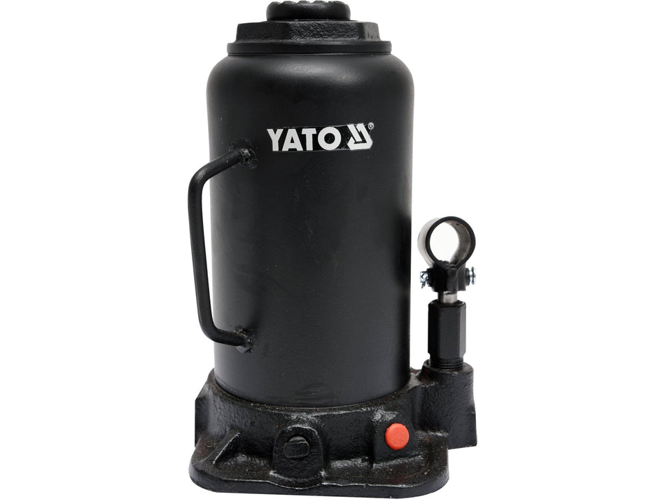 YATO Hydraulic Bottle Jack, 20 t, 242–452 mm Lifting Range, Precision Oil Flow Control – YT-17007