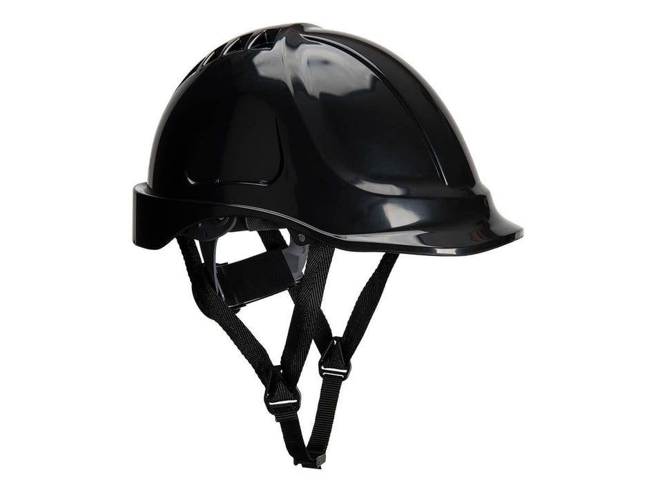 Portwest Endurance Plus Schutzhelm, unbelüftetes ABS, 6-Punkt-Aufhängung, Ratschenverschluss & 4-Punkt-Kinnriemen – PS54