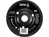 YATO Milling Rasp Wheel for Angle Grinders, Tapered Flat Profile, 125 mm, Cut Grade 1/2/3