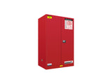 FLAMMABLE LIQUID & CHEMICAL SAFETY STORAGE CABINET 45GAL/170L - YELLOW/RED/BLUE