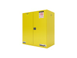FLAMMABLE LIQUID & CHEMICAL SAFETY STORAGE CABINET 110GAL/410L - YELLOW/RED/BLUE