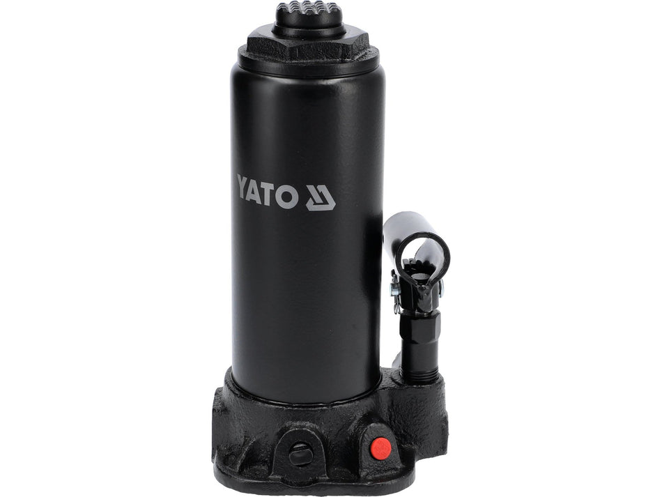 YATO Hydraulic Bottle Jack, 8 t, 230–457 mm Lifting Range, Precision Oil Flow Control – YT-17003